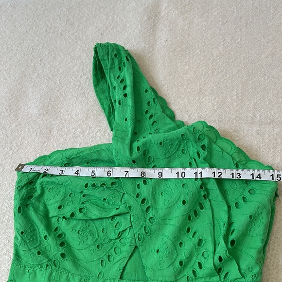 NWT FRENCH CONNECTION Appelona Broderie Anglaise One Shoulder Dress Size 8 - Picture 7 of 10